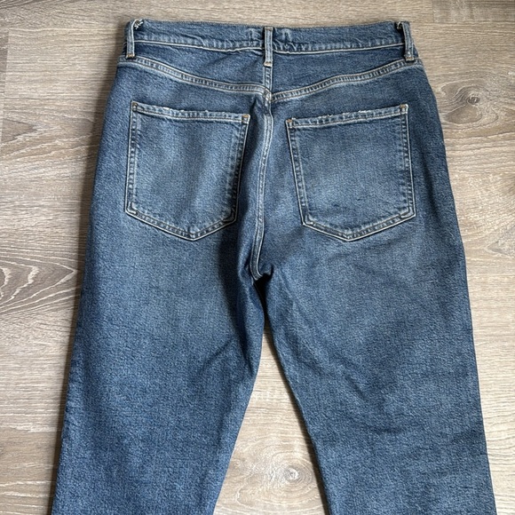 AGOLDE Riley High Rise Straight Crop in Transfer 29 - Picture 11 of 12